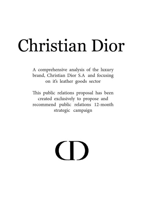 dior's mission statement